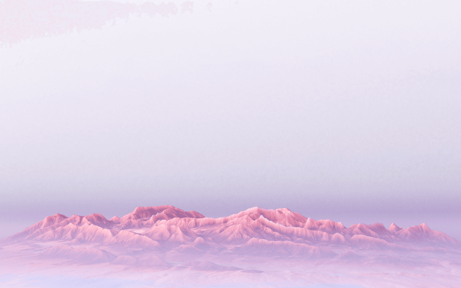 A pastel desert landscape with an anomalous sphere floating above it