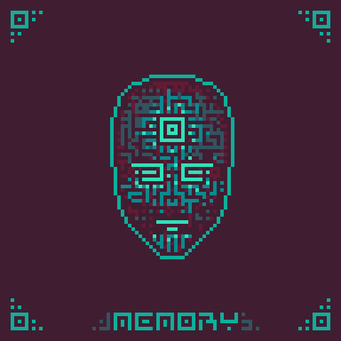 A digital face with circuit patterns